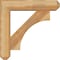 Ekena Millwork Westlake Craftsman Rough Sawn Bracket w/ Offset Brace, Western Red Cedar, 6"W x 24"D x 24"H BKT0604X24X24WTL04RWR - alternate 3
